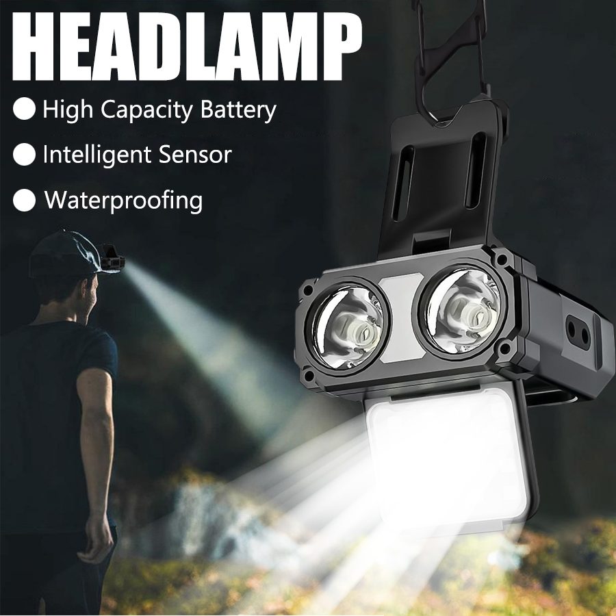 Fishing Hat - Sensore COB LED Lampada frontale con